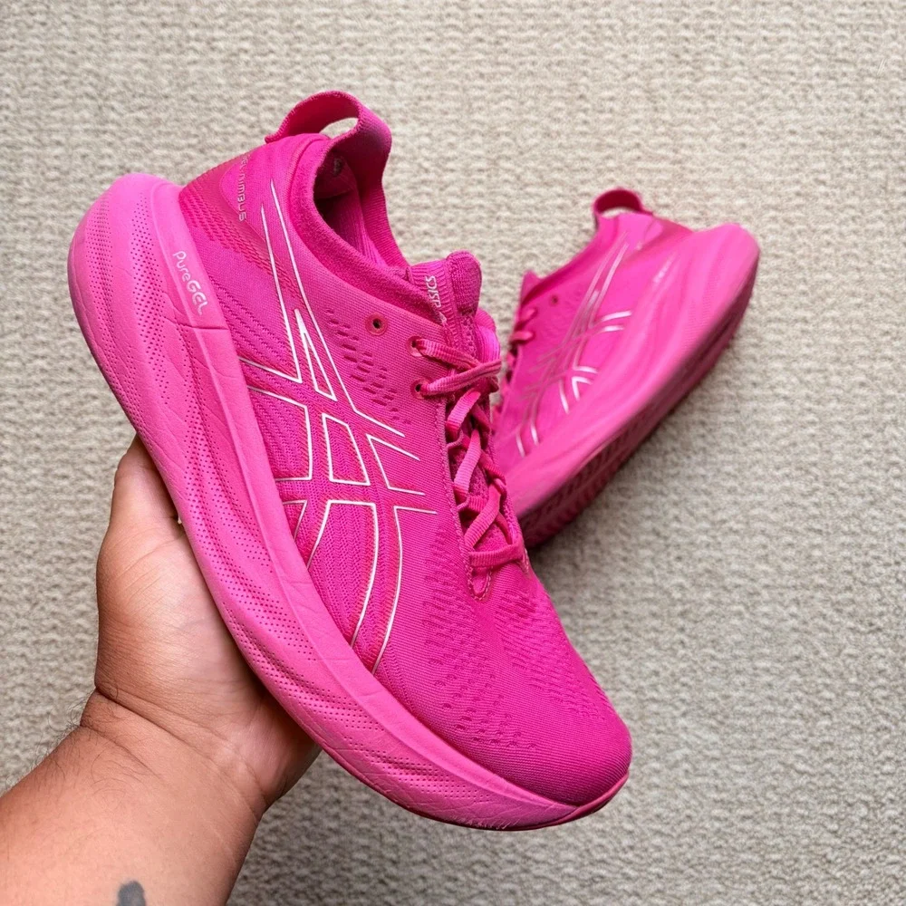 ASICS Gel-Nimbus 25 Pink Womens 10.5/ Mens 9 Running Shoes
